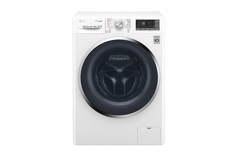 Front view of 9kg/5kg Front Load Washer Dryer Combo with TrueSteam® WDC1409HCW