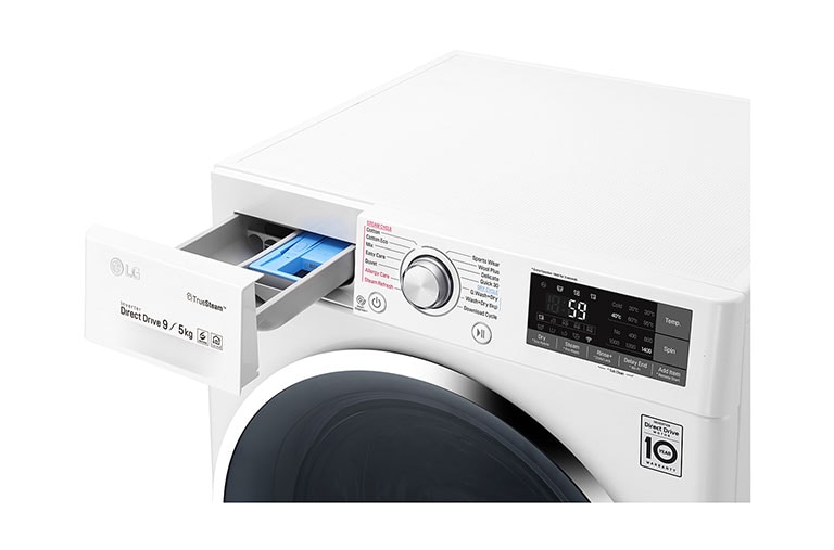 LG 9kg/5kg Front Load Washer Dryer Combo with TrueSteam®, WDC1409HCW
