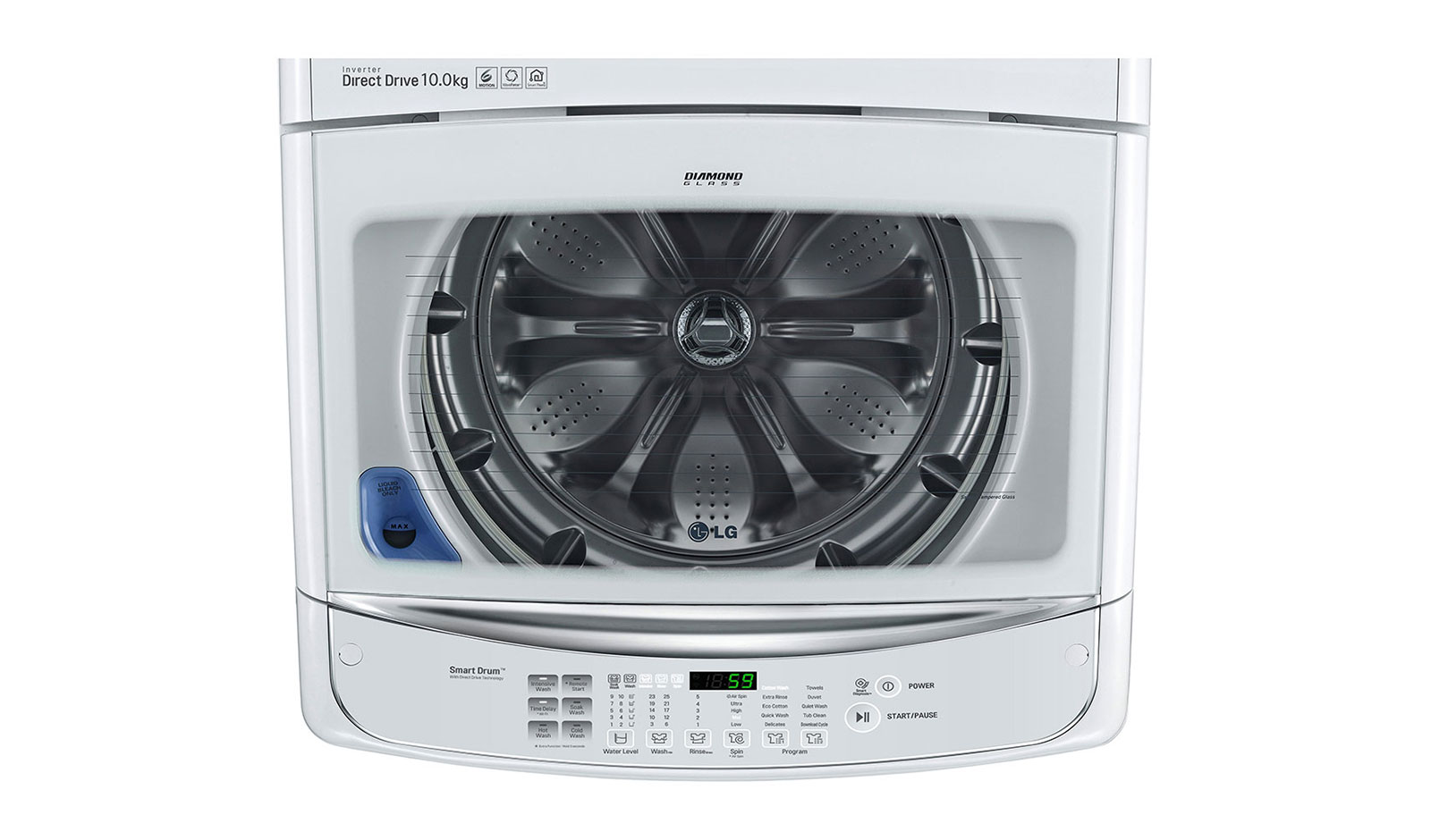 10kg Top Load Washing Machine with 6 Motion Direct Drive Smart THINQ WTG1032WF LG NZ