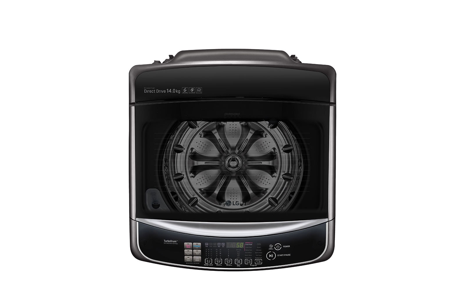 LG 14kg Top Load Washing Machine with TurboClean3D™, WTG1434BHF