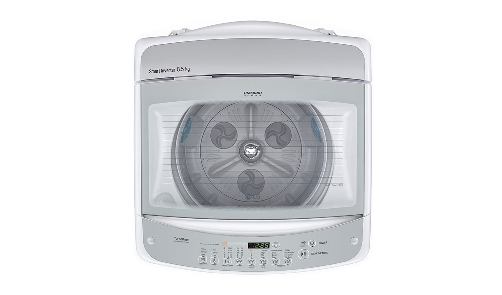 LG 8.5kg Top Load Washing Machine with Smart Inverter Control, WTG8520