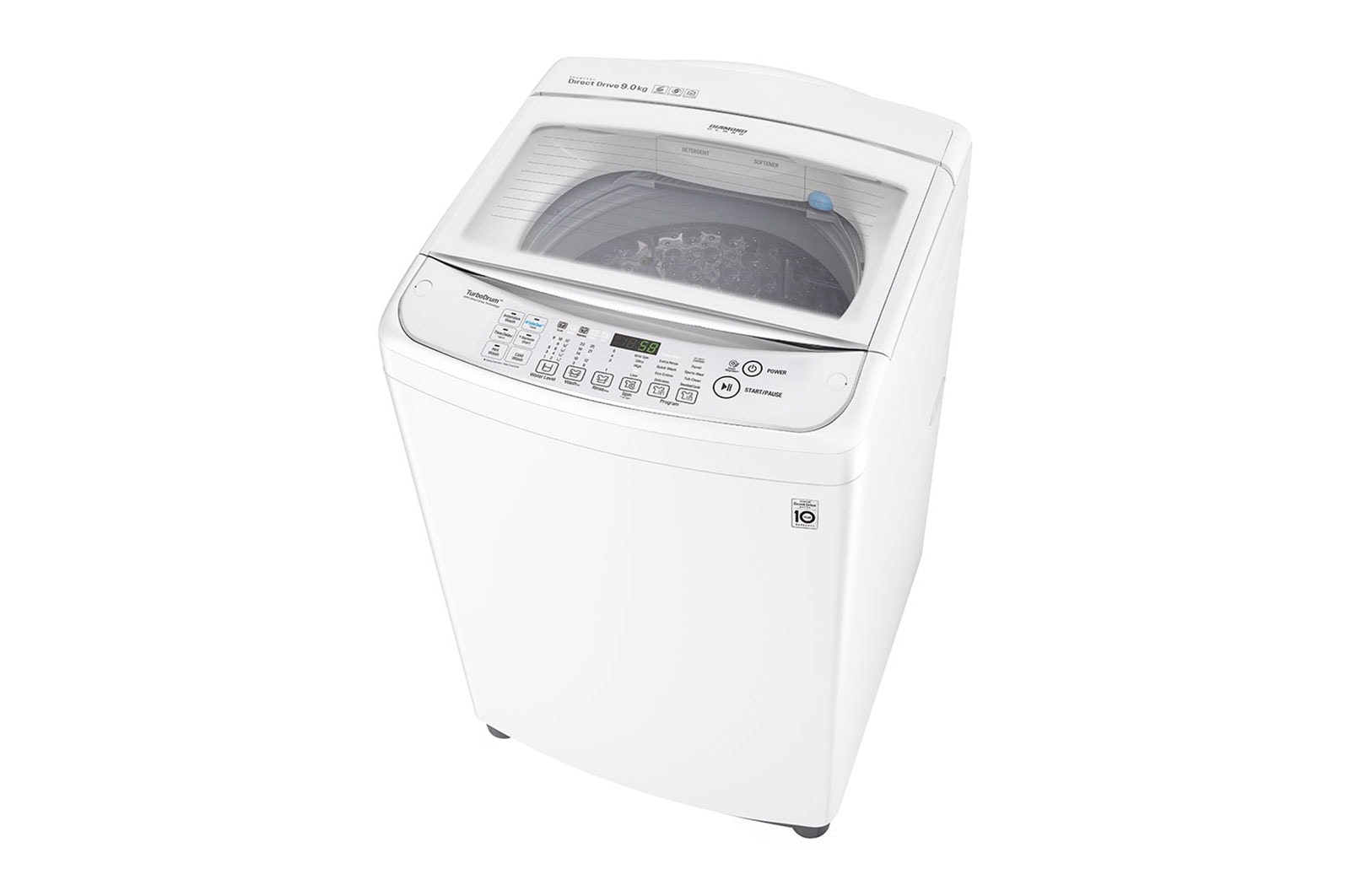 LG 9kg Top Load Washing Machine with TurboClean3D™, WTG9034WF