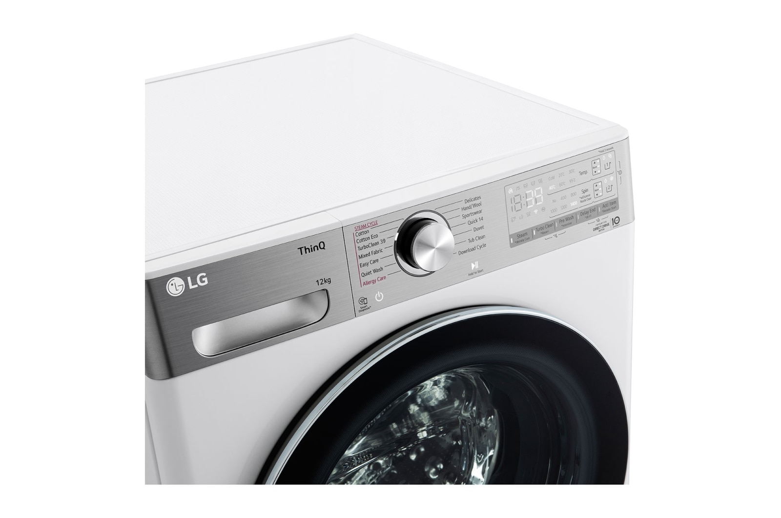 LG 12kg Series 10 Front Load Washing Machine with ezDispense<sup>®</sup> + Turbo Clean 360®, WV10-1412W