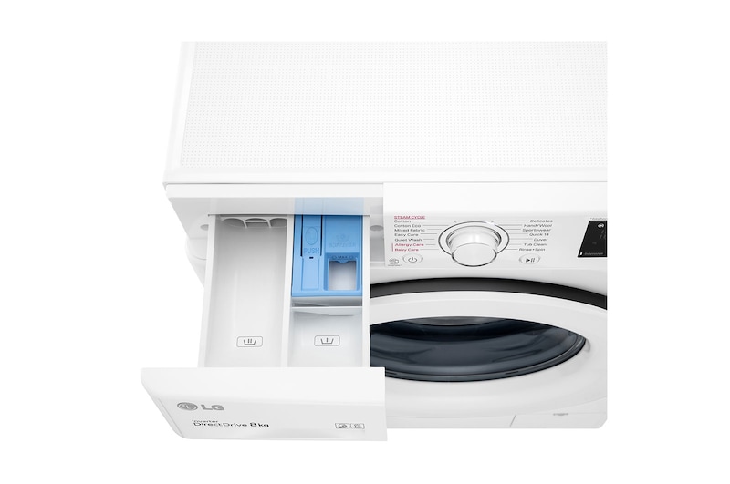LG 8kg Front Load Washer - 6 Motion Direct Drive, WV3-1208W