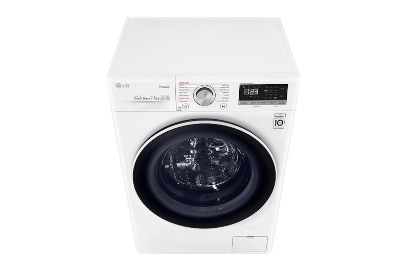 LG 7.5kg Front Load Washing Machine with Steam, WV5-1275W