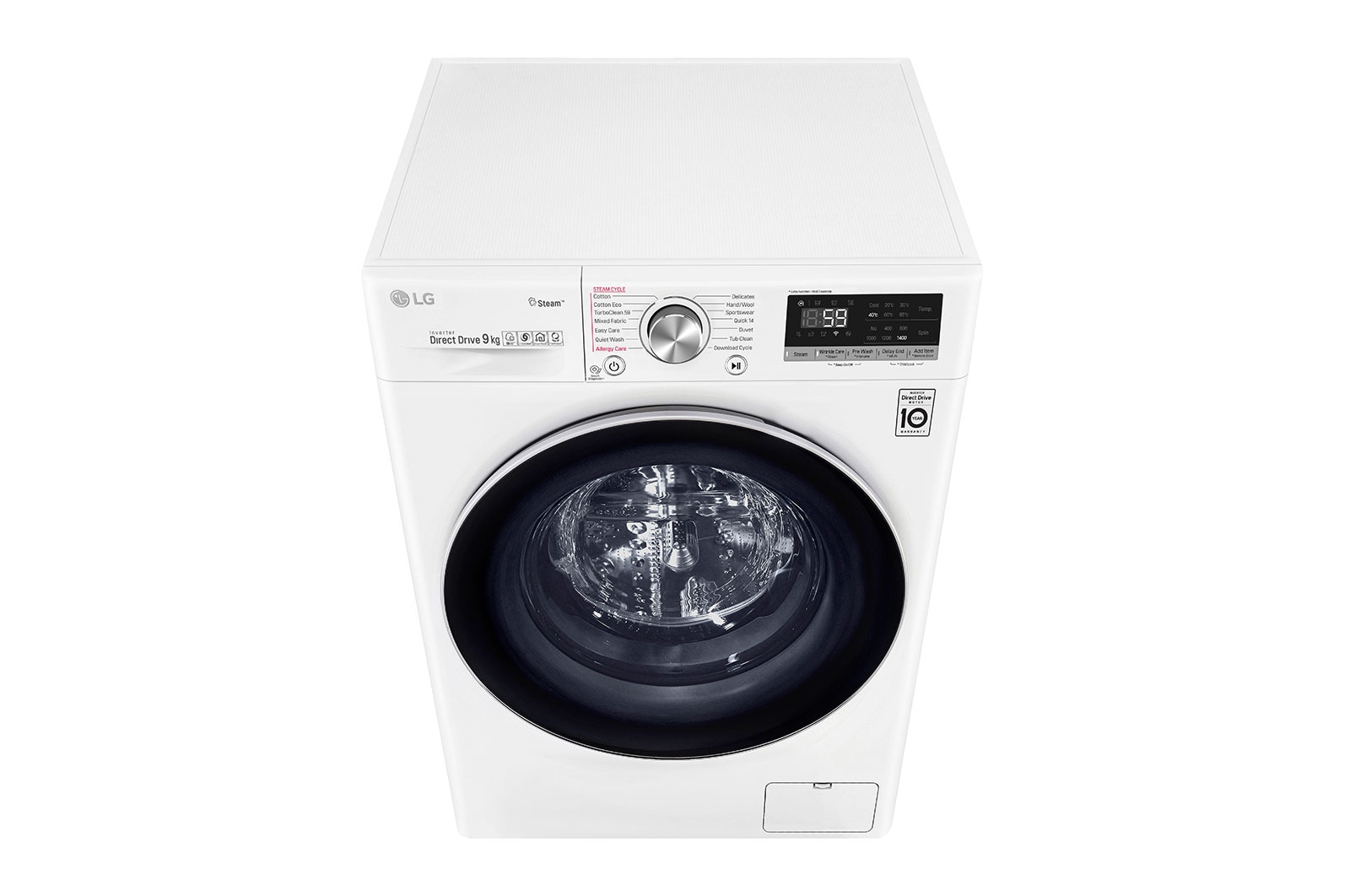 LG 9kg Front Load Washing Machine with Steam+, WV7-1409W