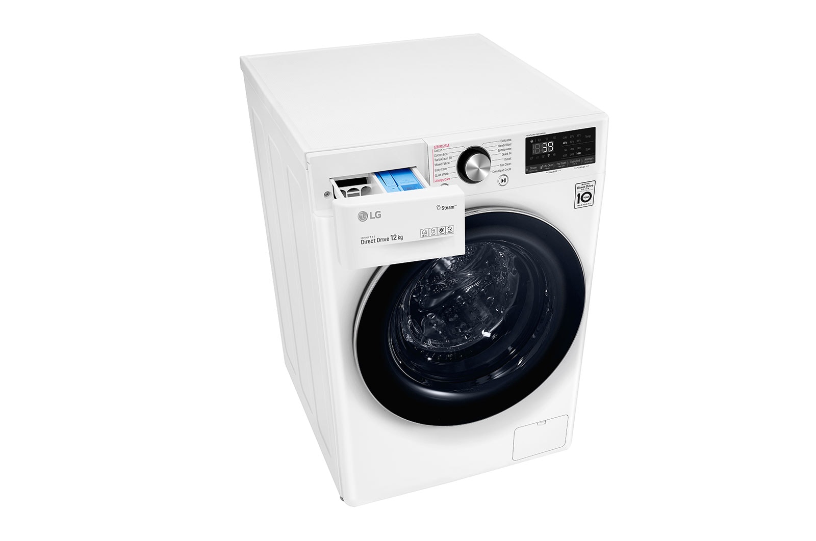 LG 12kg Front Load Washing Machine with Steam+, WV9-1412W