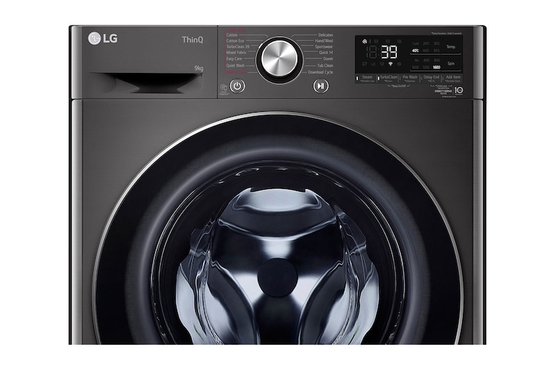 LG 9kg Series 9 Front Load Washer - 5 Star, wv9-1609b