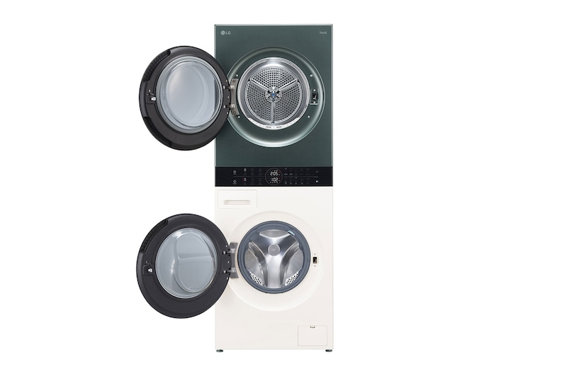 LG 12/9kg WashTower™ Stacked Washer Dryer Green/Beige, WWT-1209FGB