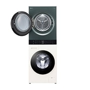 LG 12/9kg WashTower™ Stacked Washer Dryer Green/Beige, WWT-1209FGB