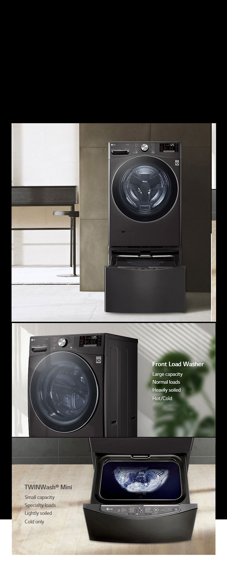 Lg washing machine 16kg front loader 2025