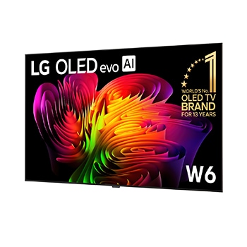 77 inch Wallpaper TV LG OLED evo AI W6 True Wireless 4K Smart TV 2026