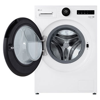 LG 9kg Series 10 Front Load Washer - ezDispense, WX10-1409W, Door Open