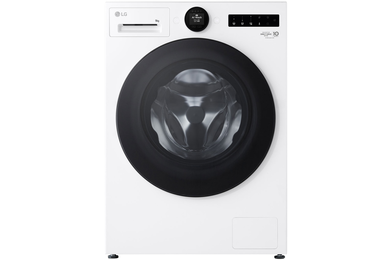 Front view of 9kg Series 9 Front Load Washer - Steam+ WX9-1409W