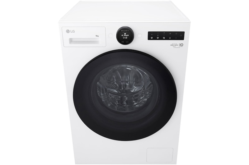 LG 9kg Series 9 Front Load Washer - Steam+, WX9-1409W, Front View