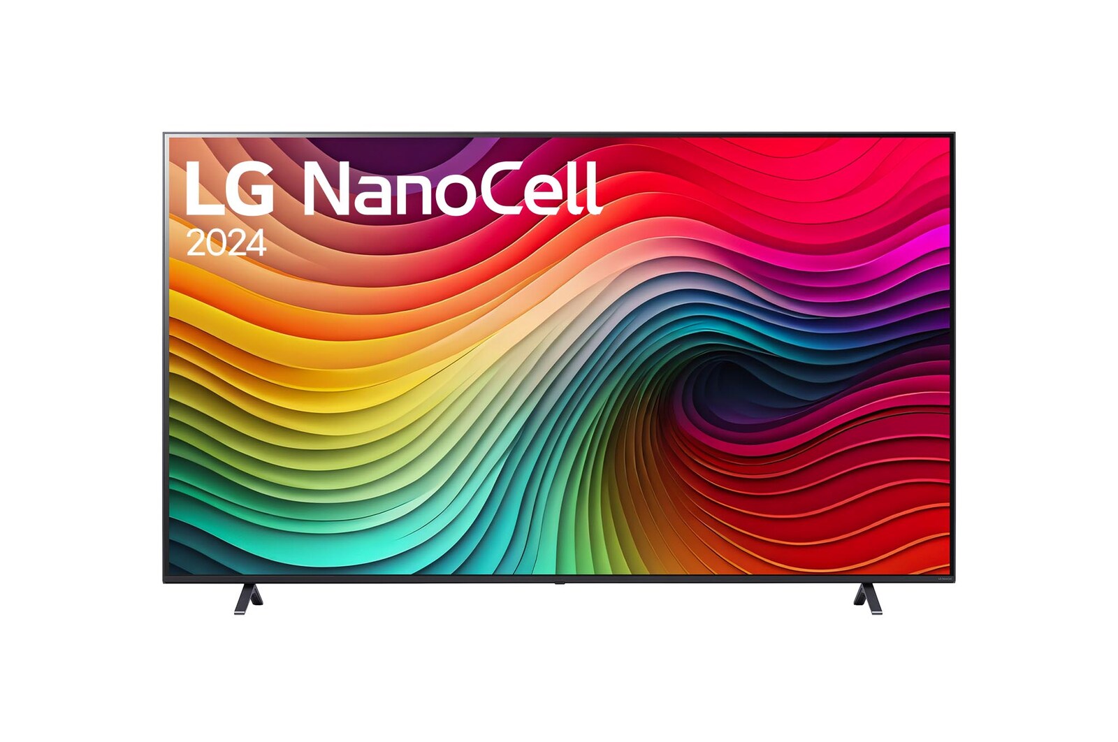 Front view of 86 Pulgadas LG NANO80 AI 4K Smart TV 2024 86NANO80TSA