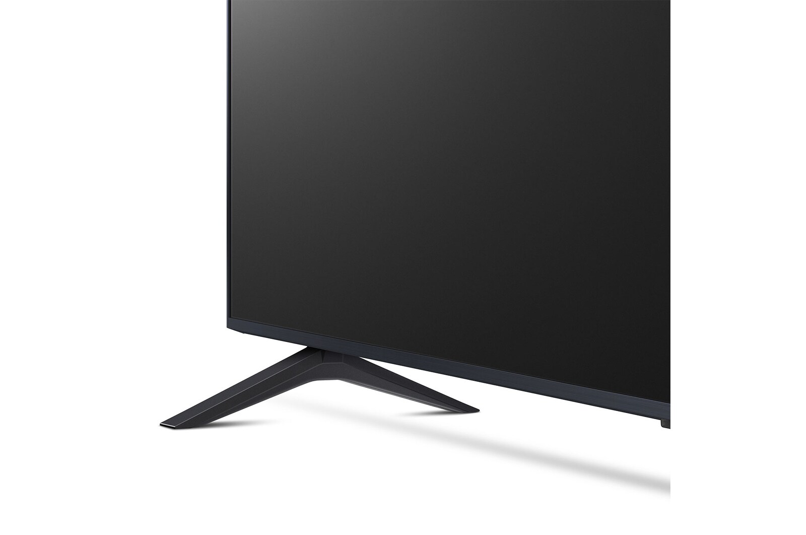 Close-up of the side edge of LG NanoCell TV, NANO80