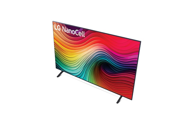 Rear view of LG NanoCell TV, NANO80