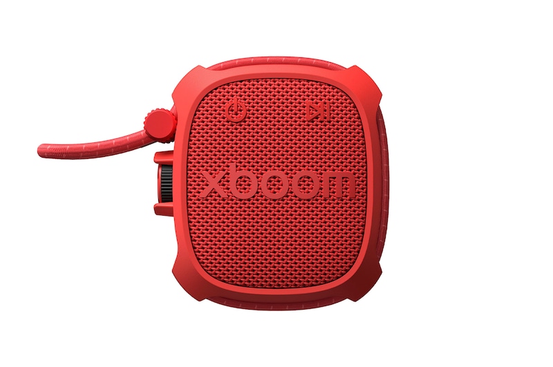 Front view of LG xboom Rock por will.i.am | Bocina Bluetooth con una durabilidad extrema para exteriores ROCK