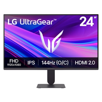 Front view of Monitor gaming LG UltraGear™ G4 de 24 pulgadas, 144 Hz 24G411A-B