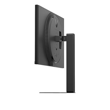 side view of a tilted monitor