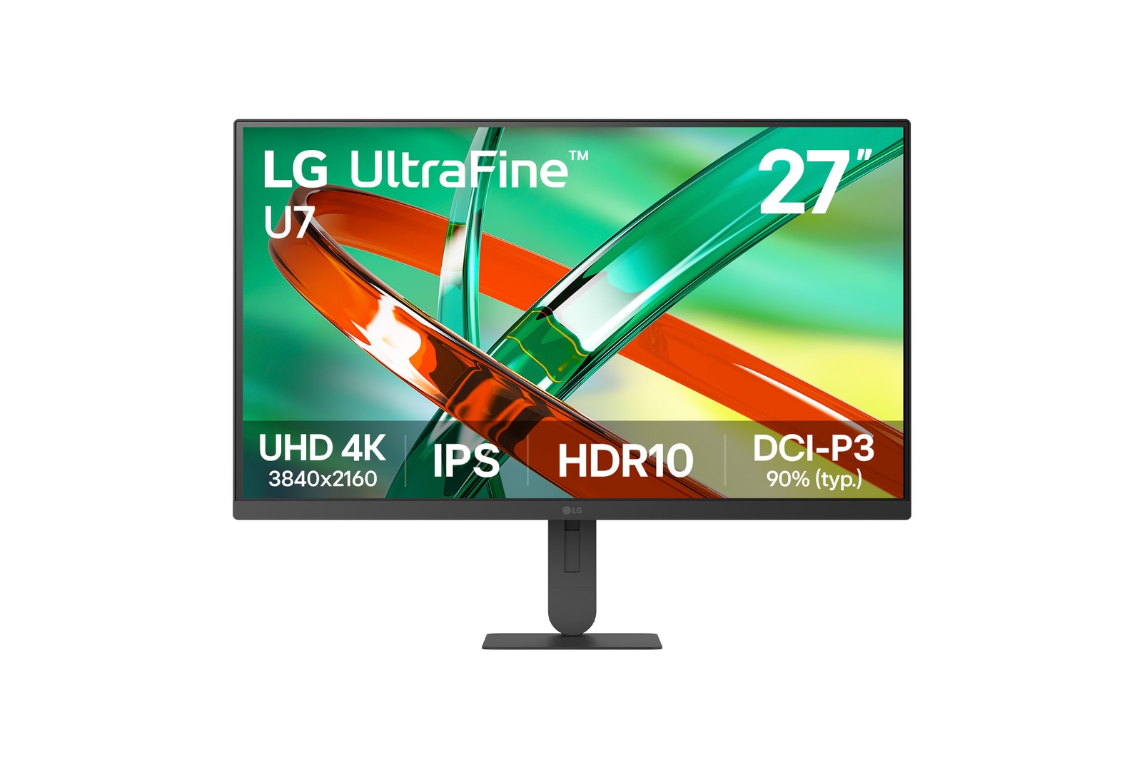 Front view of Monitor UltraFine™ U7 de 27 pulgadas, UHD 4K IPS 27U710B-B