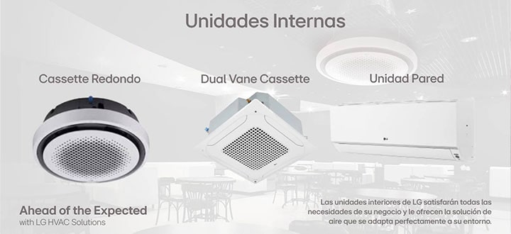 Unidades Rooftop (Paquete): Ideales para grandes espacios y fácil instalación en techos.