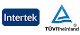 Images with '5-step filtration' and 'Up to 99%' and the logo of Intertek and TUV Rheinland.