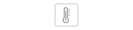 El termómetro muestra la temperatura y la escala se muestra a la izquierda.