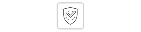 Un escudo tiene una marca de verificación en el círculo.
