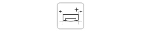 Hay un ícono para techo Convertible Ceiling Suspended y la luz brilla a su alrededor.