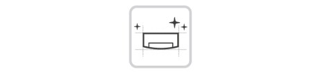Hay un ícono para Wall Mounted y la luz brilla a su alrededor.