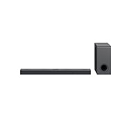 LG Barra de sonido Premium 3.1.3 Canales, Tecnología Meridian, WIFI, Compatible con asistentes de voz, Dolby Atmos., Vista frontal con altavoz de subgraves, S80QY