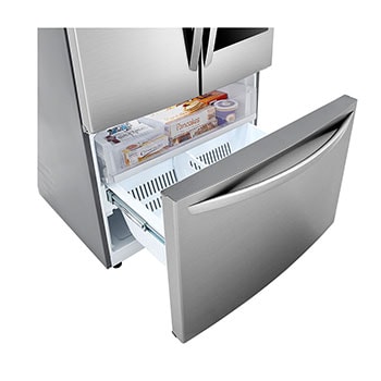 bottom side view open draw with 