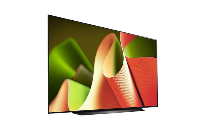 Right-facing side view of LG OLED TV, OLED B4