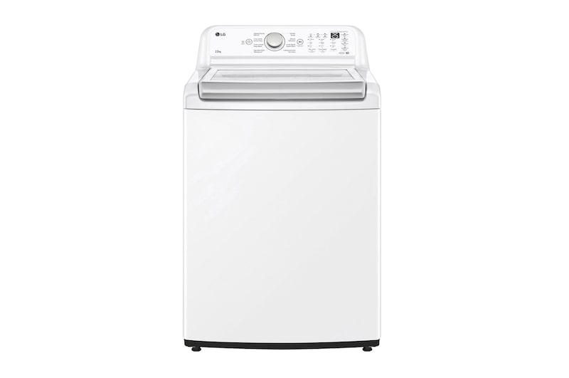 Front view of 22kg Lavadora Carga Superior con Direct Drive Inverter & Smart Diagnosis, Color Blanco  WT22WT6HK