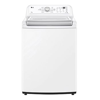 Front view of 22kg Lavadora Carga Superior con Direct Drive Inverter & Smart Diagnosis, Color Blanco  WT22WT6HK