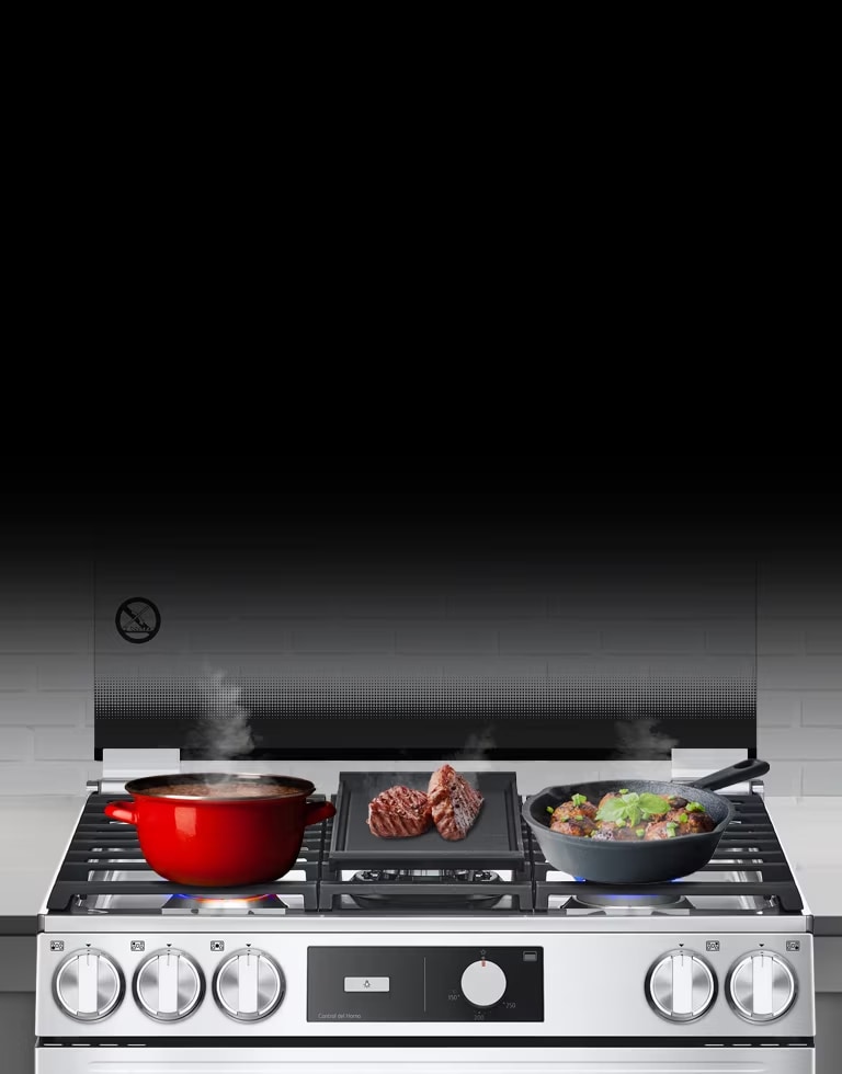 Cocina rápido con el quemador Triple Flama UltraHeat™