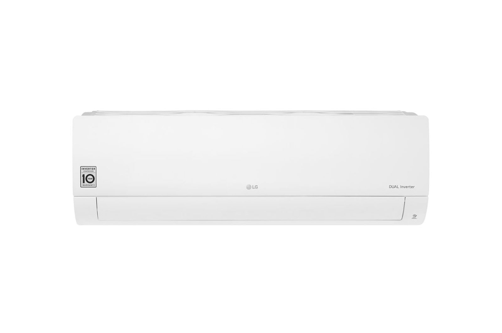 Front view of DUALCOOL Inverter AC 24.000BTU, Voltaje 220V, Motor Dual Inverter Compresor VM242C6A
