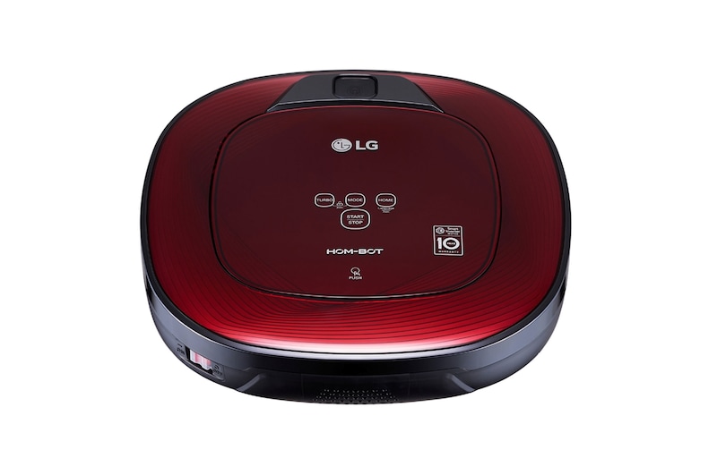 LG Robot Aspiradora Hombot con Motor Smart Inverter, Color Ruby Red, VR6480RR