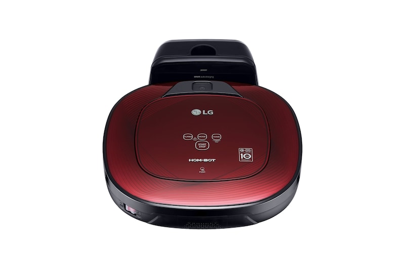 LG Robot Aspiradora Hombot con Motor Smart Inverter, Color Ruby Red, VR6480RR