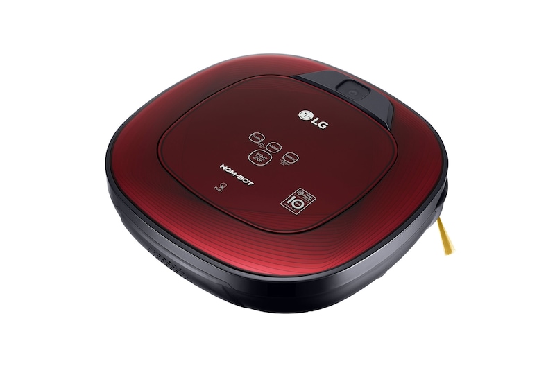 LG Robot Aspiradora Hombot con Motor Smart Inverter, Color Ruby Red, VR6480RR