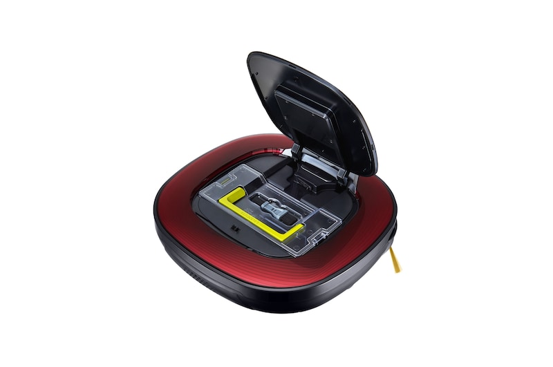 LG Robot Aspiradora Hombot con Motor Smart Inverter, Color Ruby Red, VR6480RR