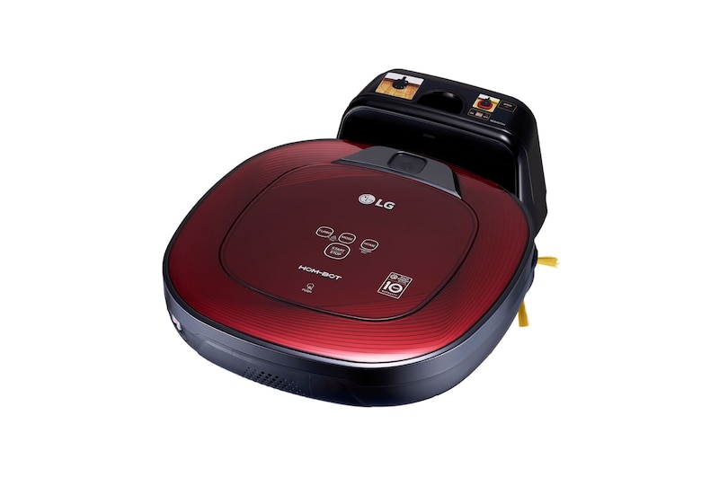LG Robot Aspiradora Hombot con Motor Smart Inverter, Color Ruby Red, VR6480RR
