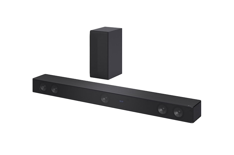 LG Barra de sonido máxima potencia 800 watts, 5.1 canales, DTS Virtual:X, Control por App, Subwoofer inalámbrico, HDMI Arc., SH7Q