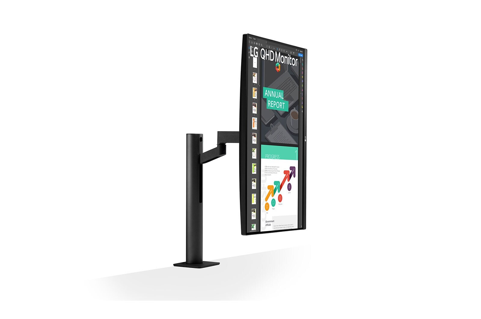 LG Monitor QHD Ergo IPS de 27'' con USB Tipo-C™, 27QN880-B