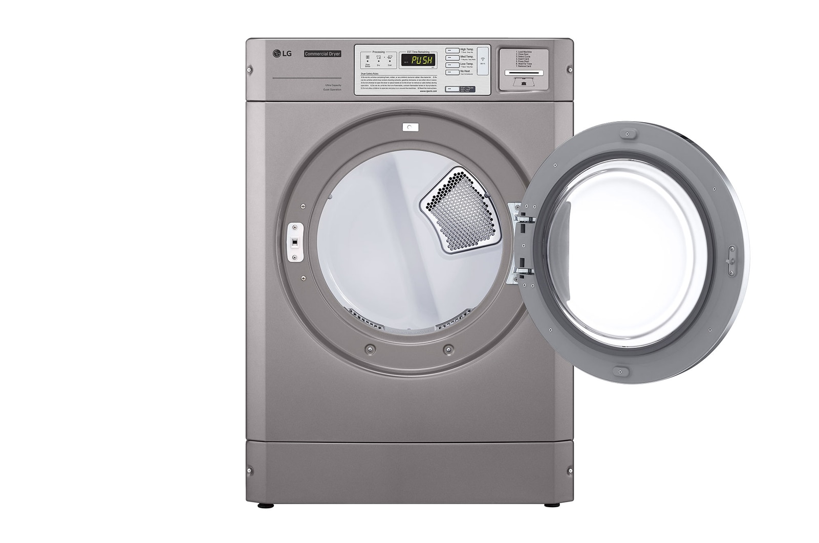 Front view of Secadora LG Giant Carga Frontal 10kg Ultra Capacidad CARD/OPL - Stack (Gas) CDG27RUCNS