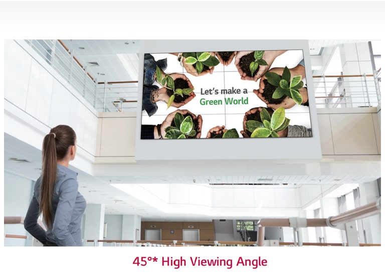 Ángulo de visión amplio<br>1