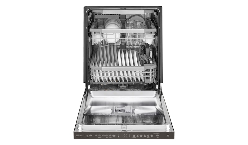 LG Black Stainless Steel Series Top Control Dishwasher with QuadWash™ and EasyRack™ Plus, LDP6797BD