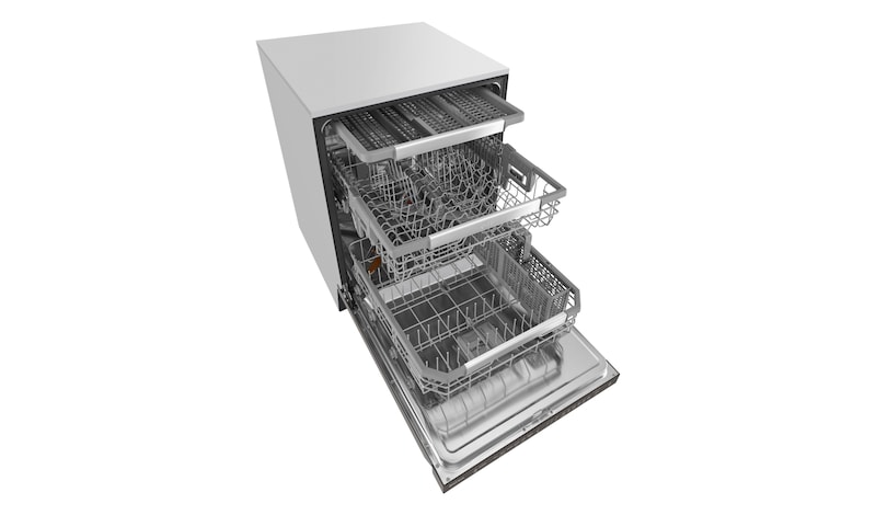 LG Black Stainless Steel Series Top Control Dishwasher with QuadWash™ and EasyRack™ Plus, LDP6797BD